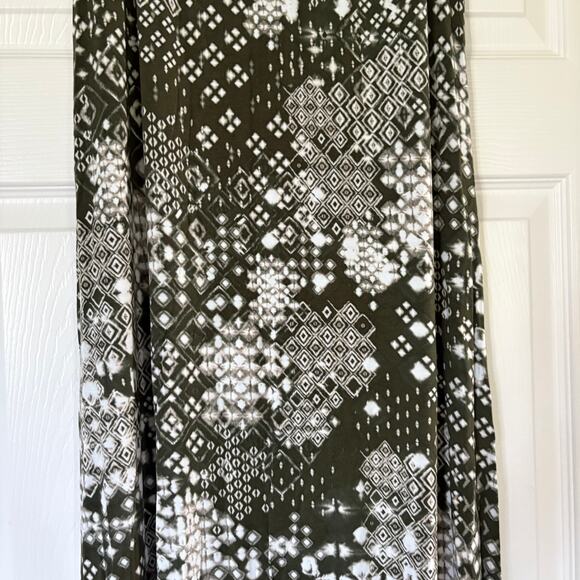 Sonoma Abstract Print Maxi Skirt Green White Small - Picture 6 of 11